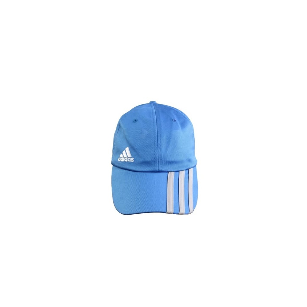 Baseball Cap Unisex Blue EUC Three Stripes